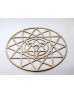 Merkaba Sembolü | Kutsal Geometri | Gold | 25cm